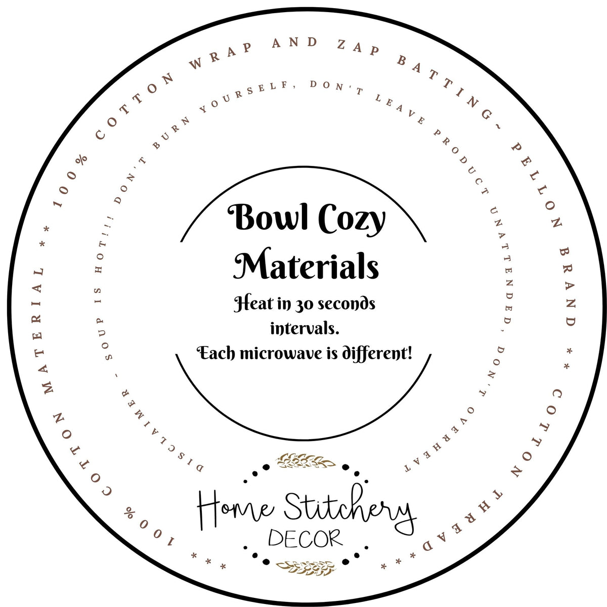Floral Farmhouse Soup Bowl Cozy – Handmade Bowl Holder