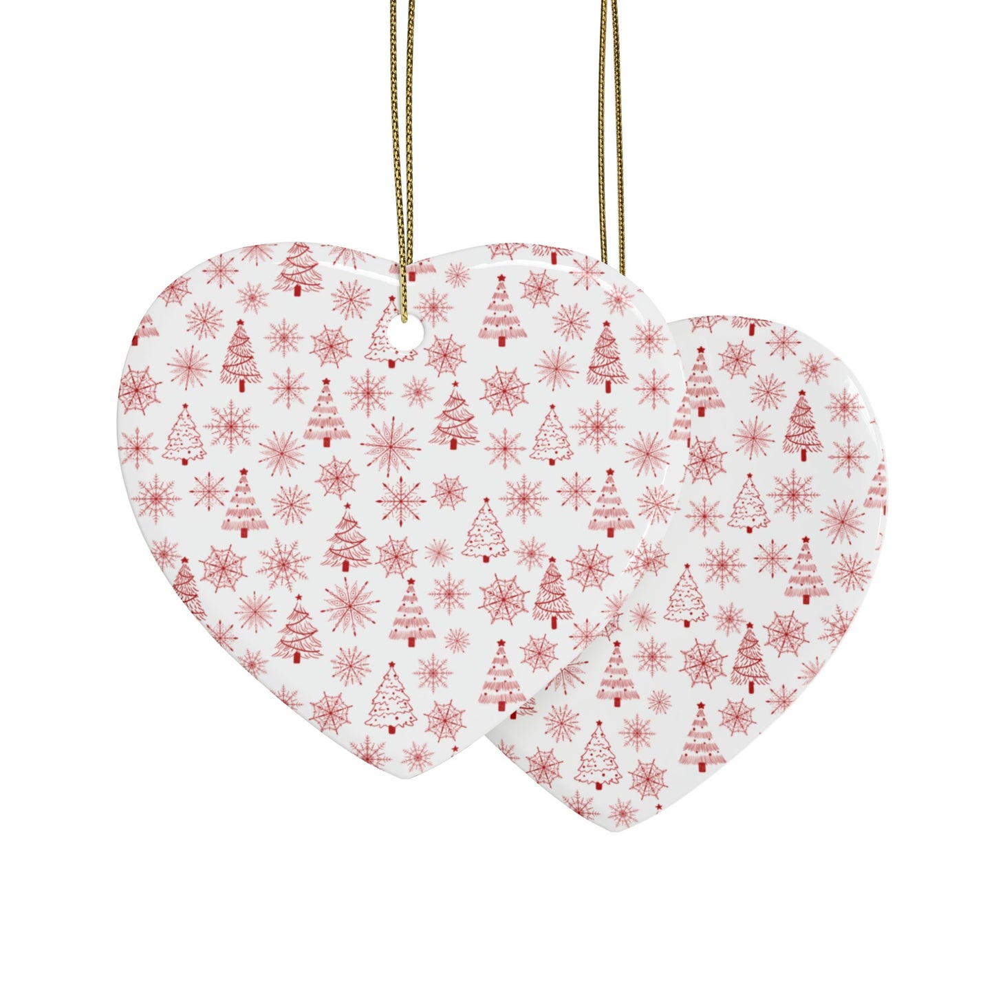 Heart-Shaped Holiday Ceramic Ornaments, Festive Tree Decorations, Customizable Gift, Christmas Decor, Unique Keepsakes, Seasonal Home [...]