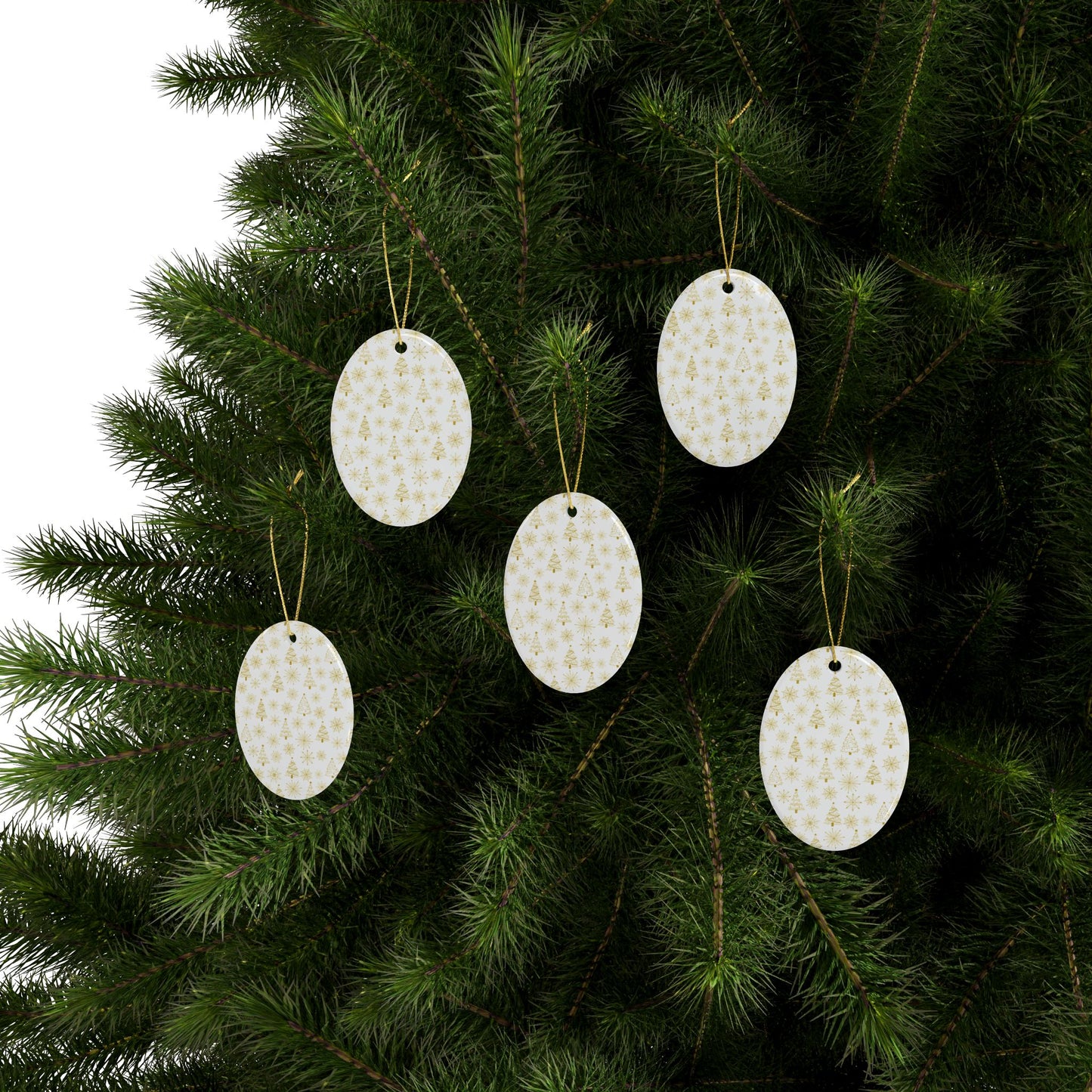 Heart-Shaped Ceramic Ornaments - Festive Holiday Decor, Personalized Gift, Christmas Tree Decoration, Winter Keepsakes, Home Ornament