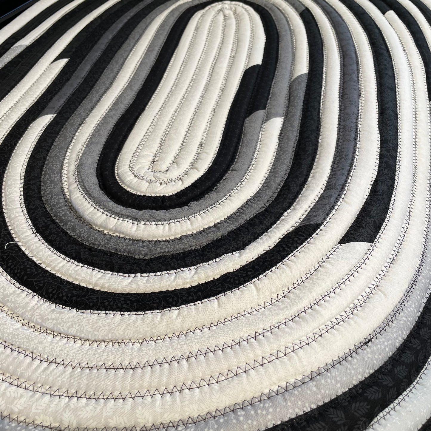 Black and White Monochrome Kitchen Rug Washable Cotton Rug For Bedside or Bathmat