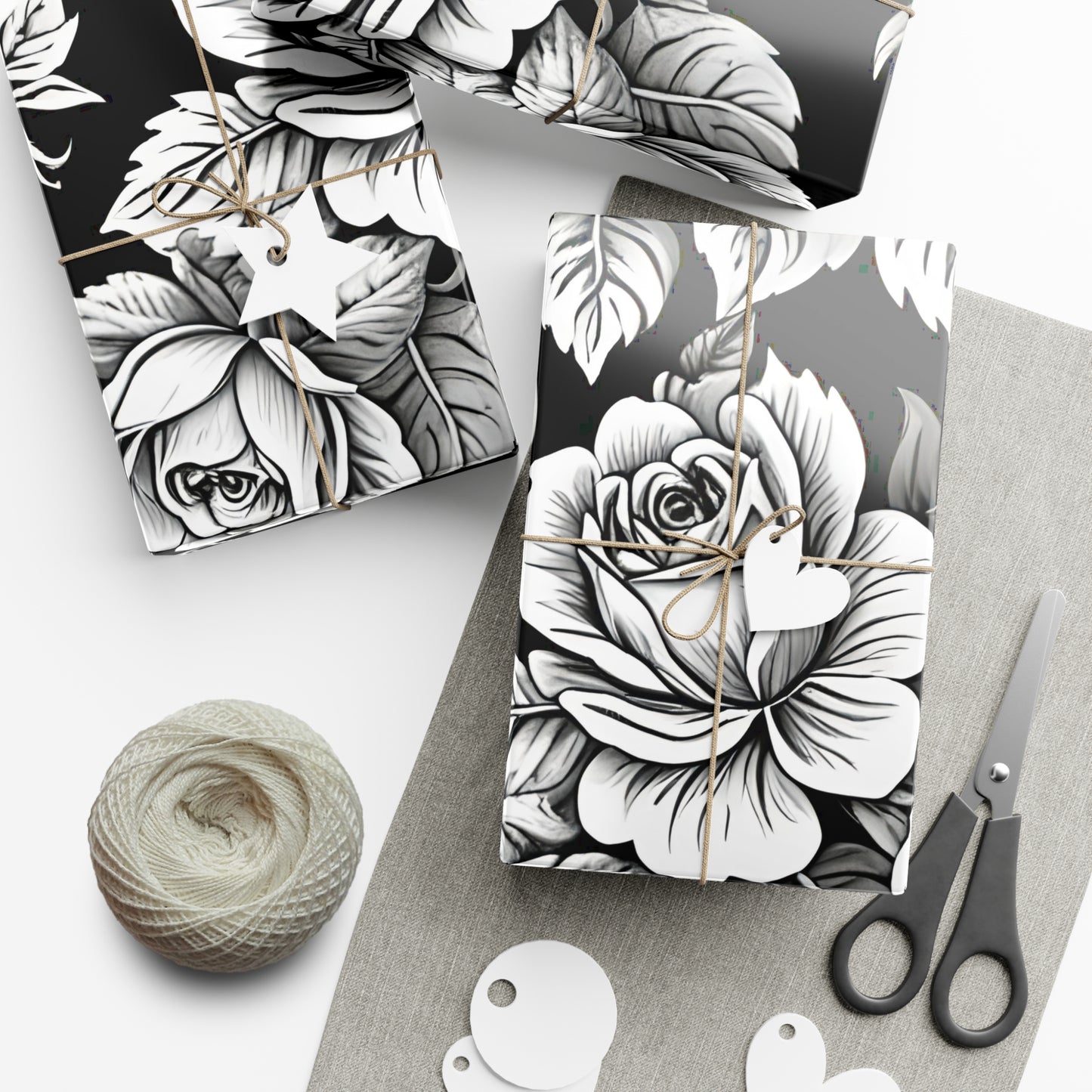 Elegant Floral Gift Wrap Papers, Premium Wrapping Paper for Special Occasions, Birthday, Wedding, Christmas, Eco-friendly Wrapping