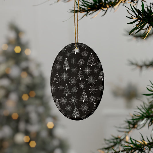 Heart-Shaped Ceramic Ornaments, Holiday Decorations, Christmas Tree Ornaments, Festive Gift Tags, Winter Decor