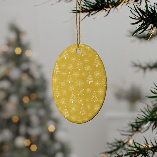 Heart-Shaped Ceramic Ornaments, Holiday Decor, Christmas Tree Ornaments, Unique Gift, Festive Home Decoration