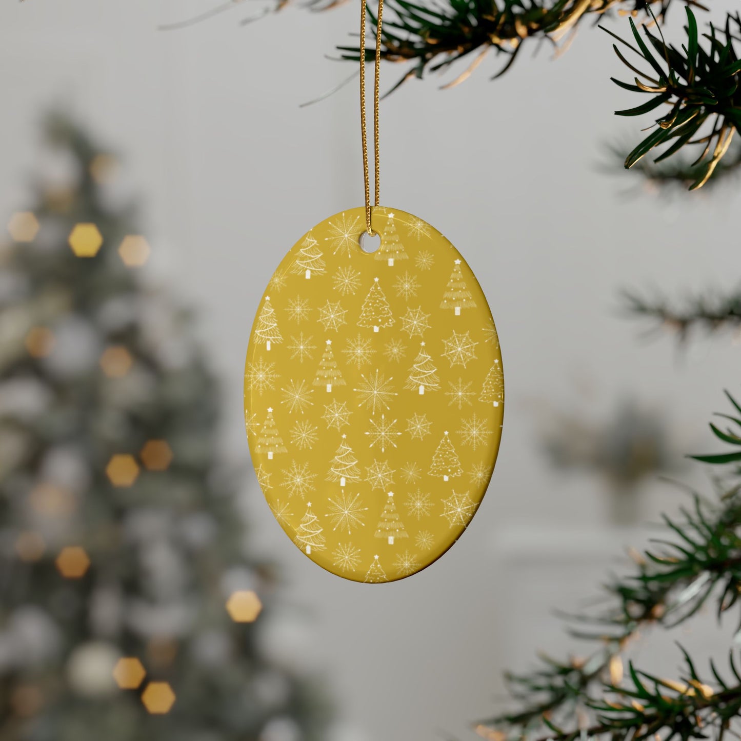 Heart-Shaped Ceramic Ornaments, Holiday Decor, Christmas Tree Ornaments, Unique Gift, Festive Home Decoration