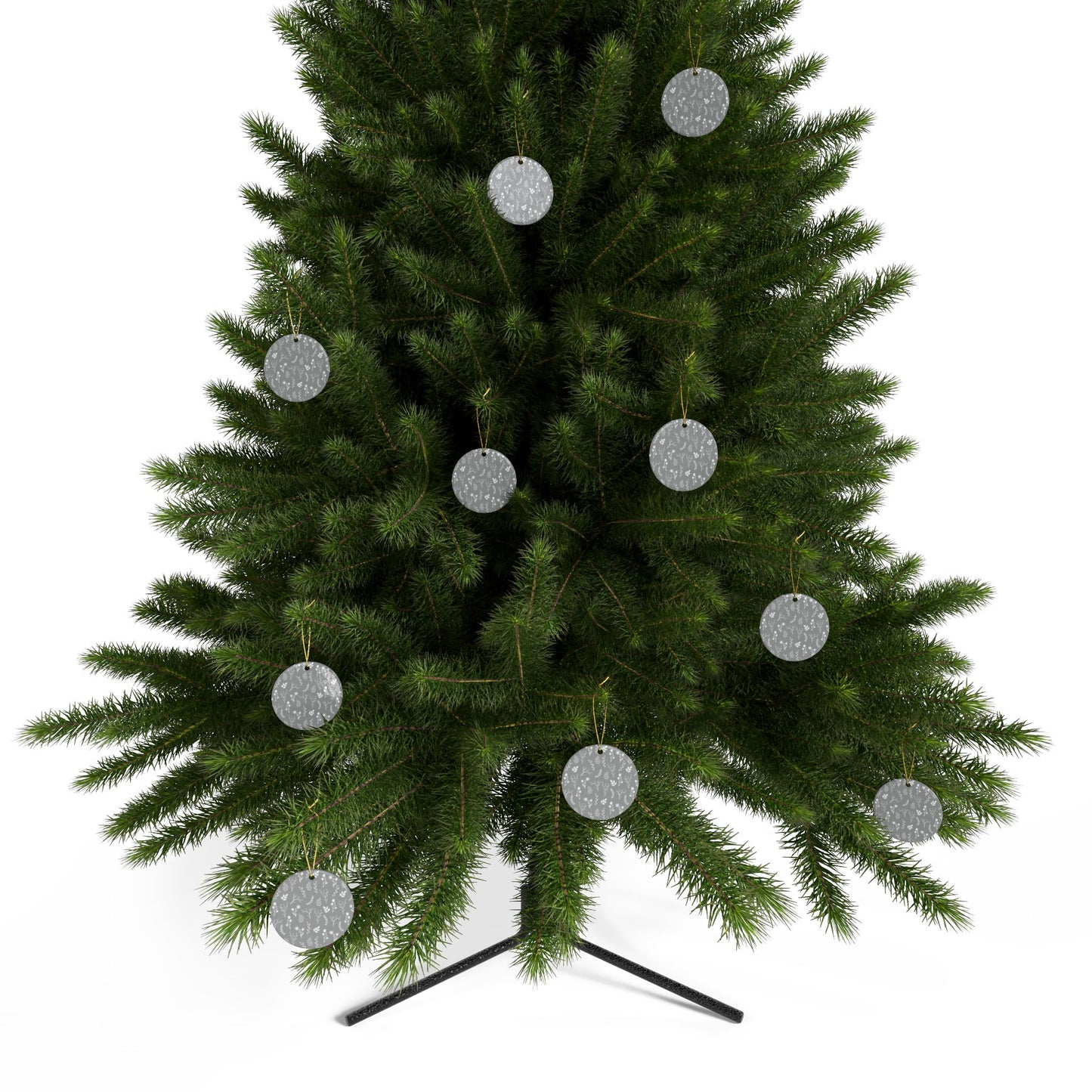 Heart-Shaped Ceramic Ornaments, Floral Christmas Decorations, Personalized Holiday Gifts, Unique Tree Ornaments, Wedding Favors
