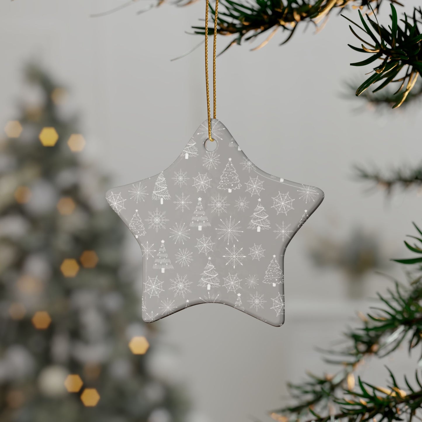 Ceramic Christmas Ornaments - Heart Shaped , Holiday Decor, Personalized Gift, Tree Decorations, Winter Celebrations, Unique Keepsake