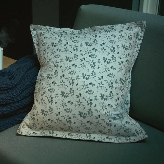 Green Leaf Cotton Pillow Sham - Insert sold separately