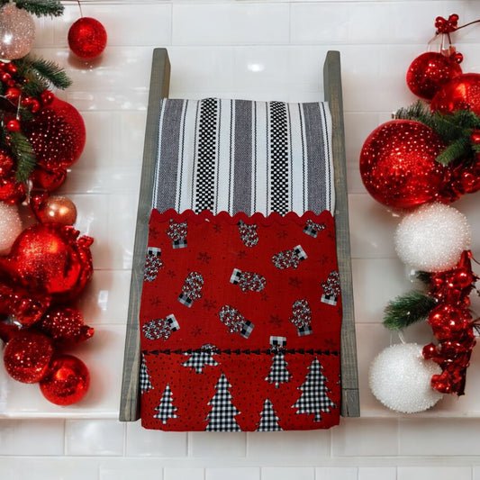 Christmas Mittens Dish Towel