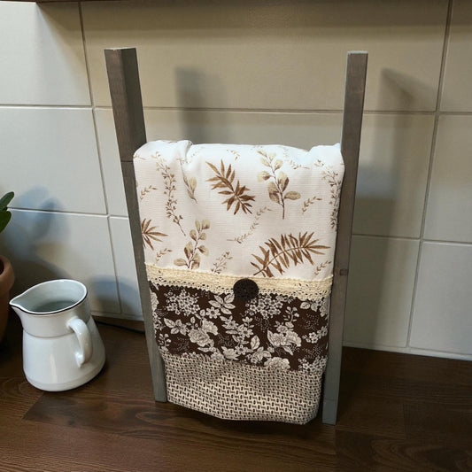 Brown Floral Dish Towel