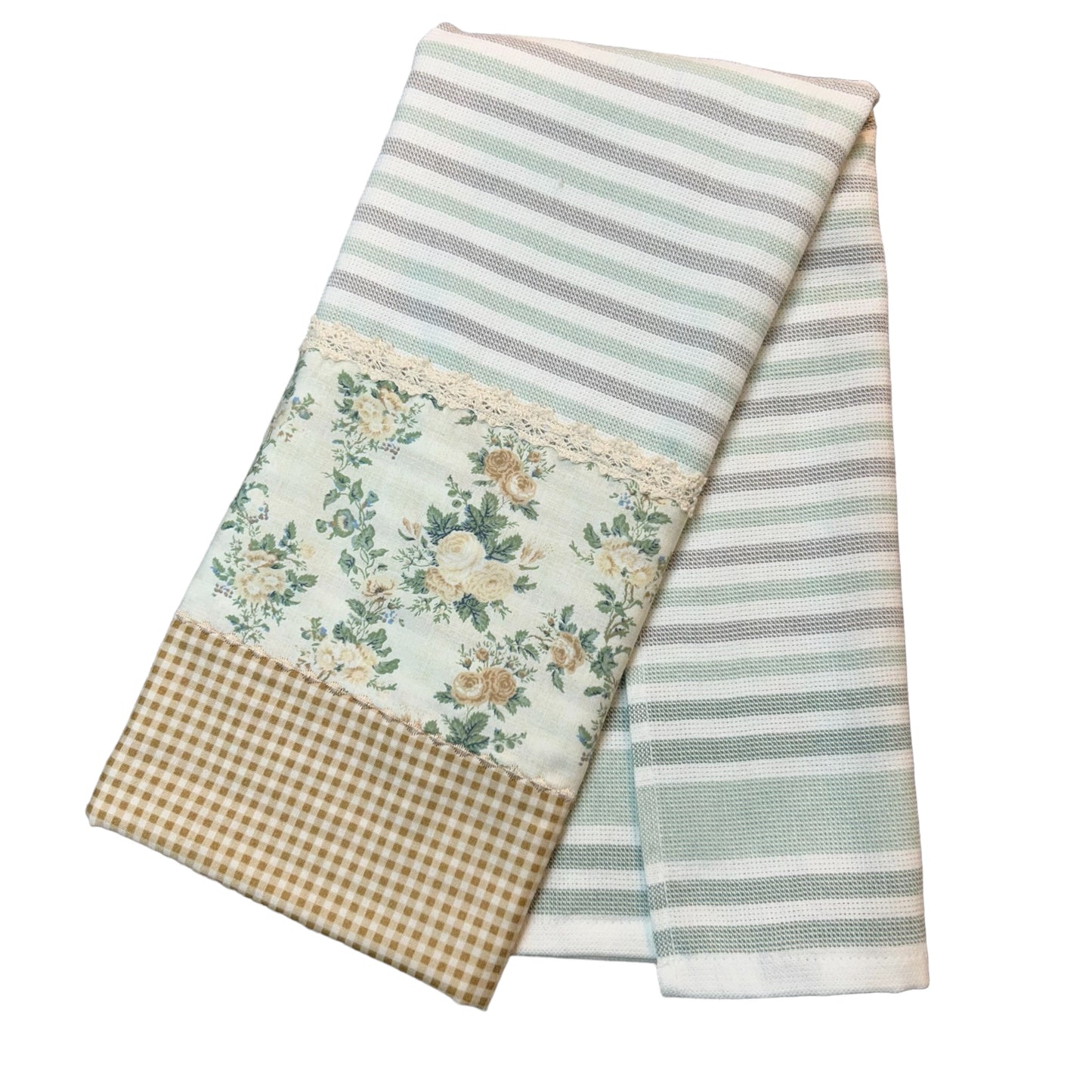 Handcrafted Country Kitchen Chicken Dish Towel with Artisan Details