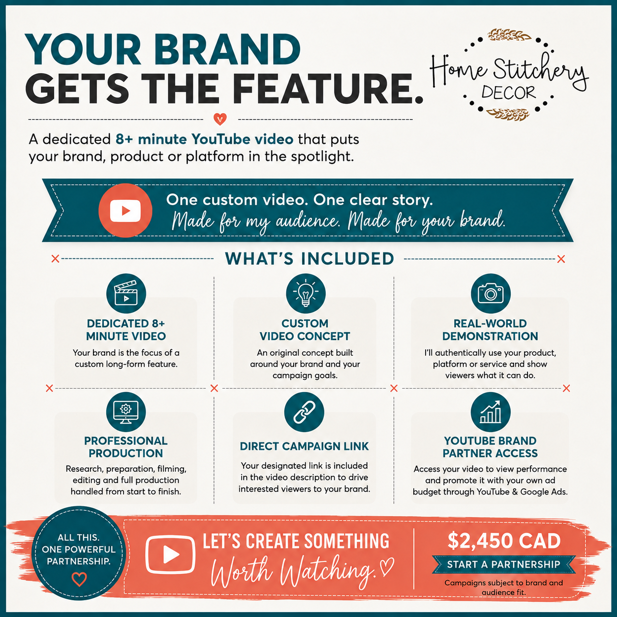 Dedicated YouTube Brand Feature