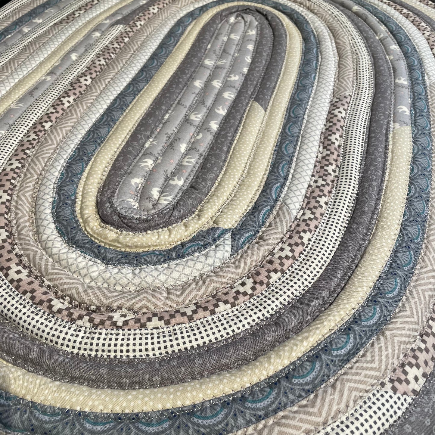 Grey Tones Kitchen Accent JellyRoll Rug