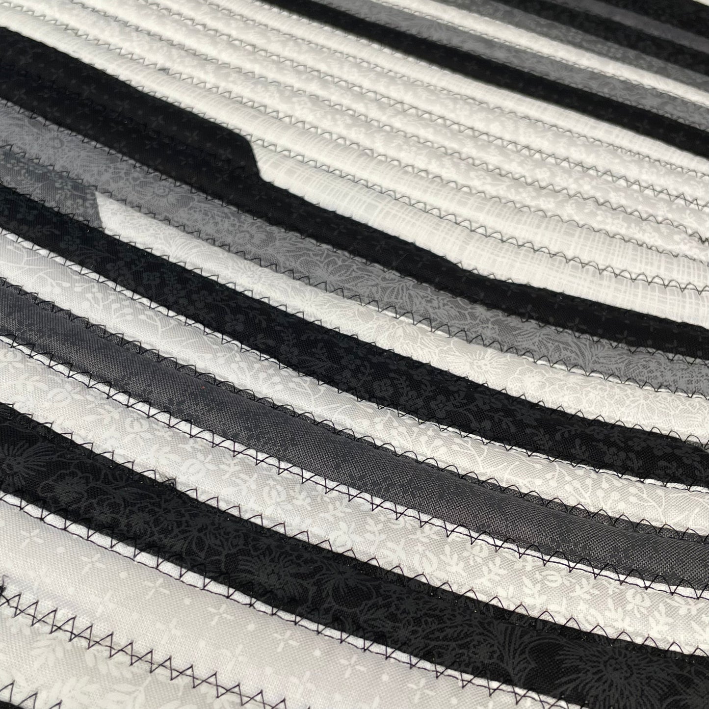 Black and White Monochrome Kitchen Rug Washable Cotton Rug For Bedside or Bathmat