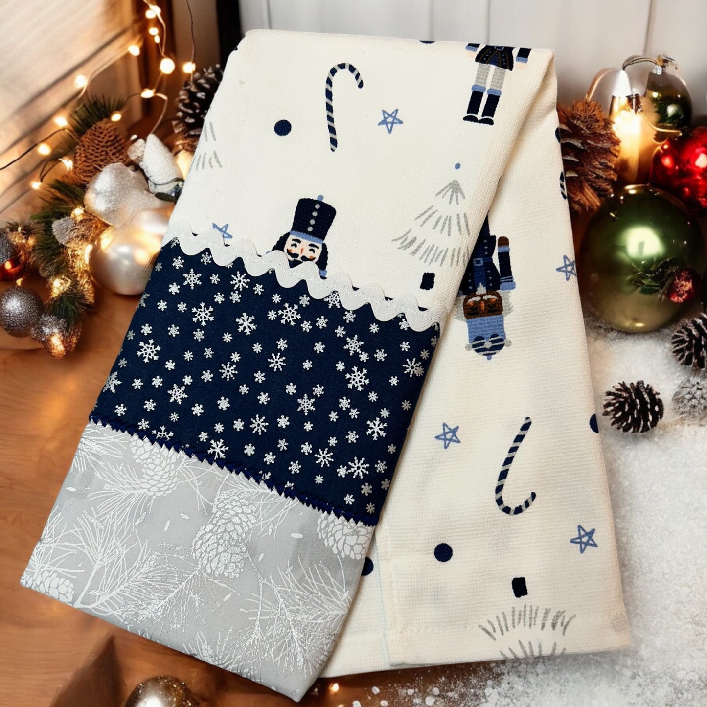 Toy Soldier Christmas Dish Towel
