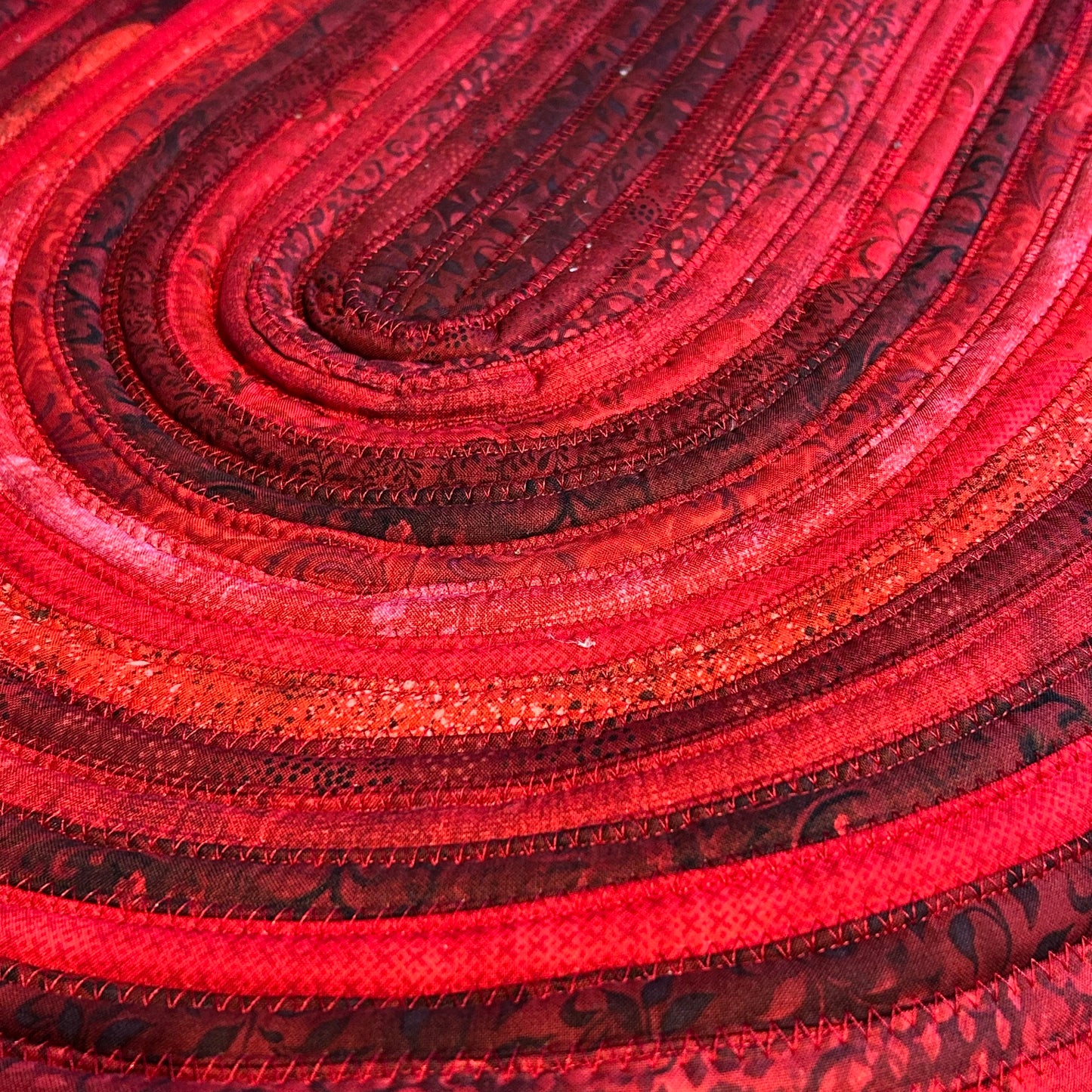 Red Rug - Large Jelly Roll Rug