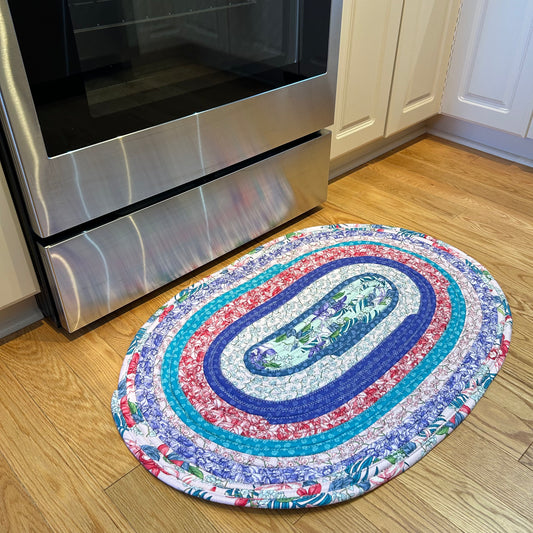Island Fun Jelly Roll Rug ~ Medium