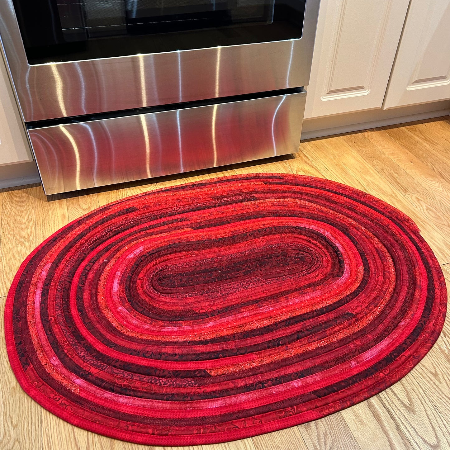 Red Rug - Large Jelly Roll Rug