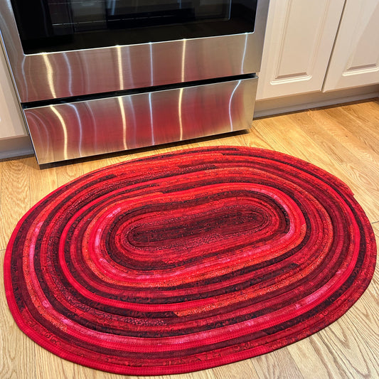 Red Rug - Large Jelly Roll Rug