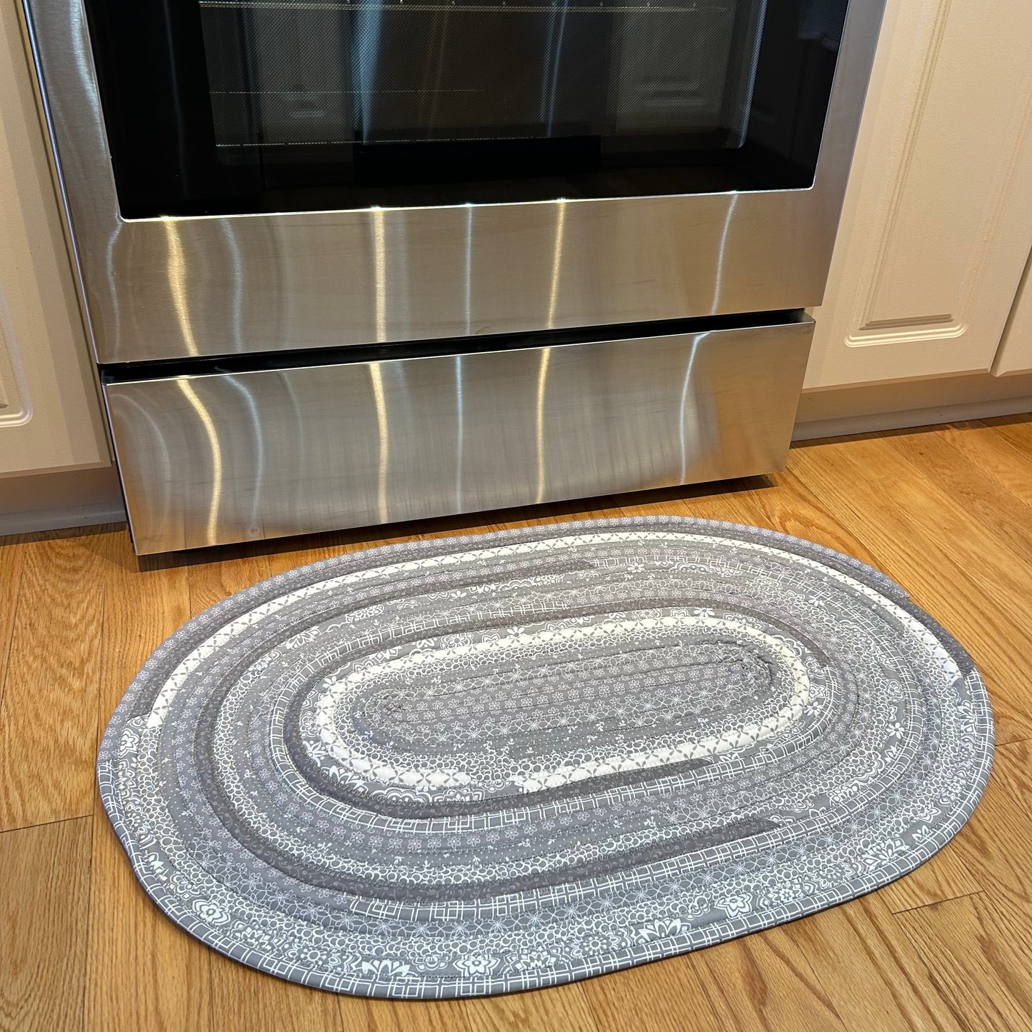 Grey Cotton Jelly Roll Rug
