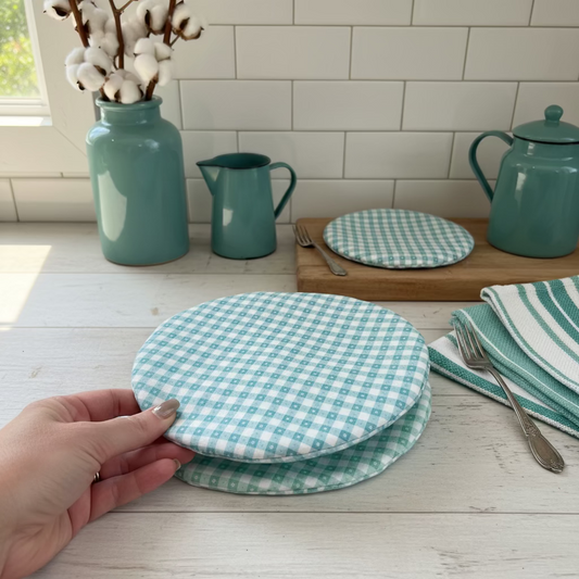 Green and Blue Potato/Tortilla Bag
