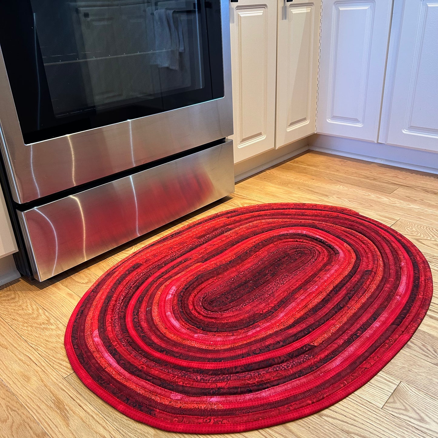 Red Rug - Large Jelly Roll Rug