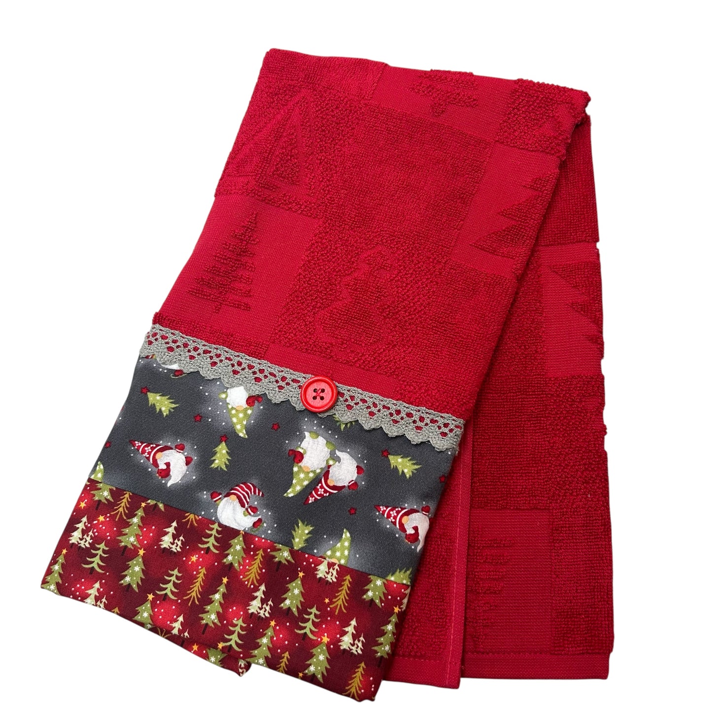 Gnome Christmas Tea Towel
