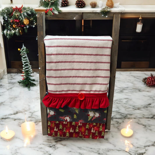 Gnome Christmas Dish Towel