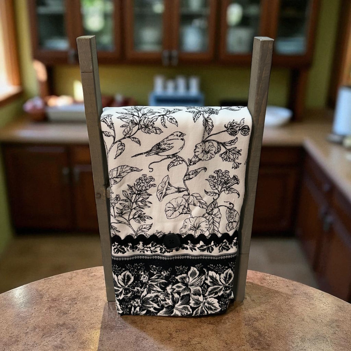 Black and White Tea Towel