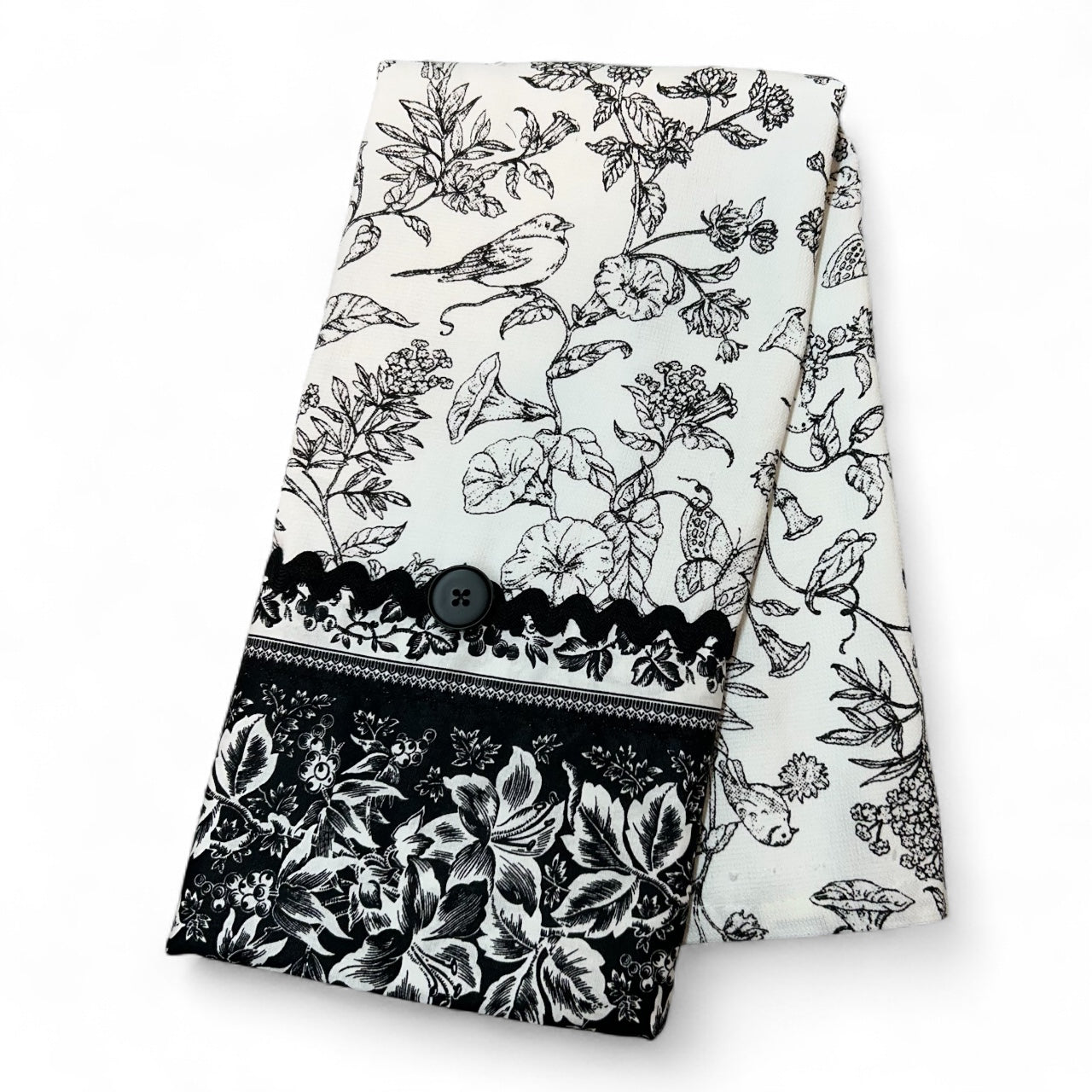 Black and White Tea Towel