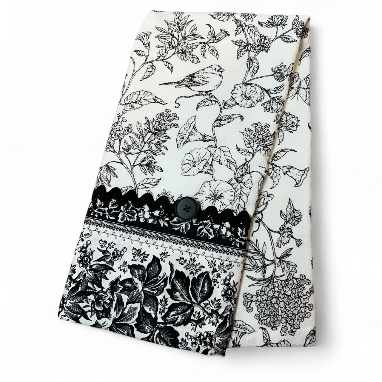 White and Black Tea Towel