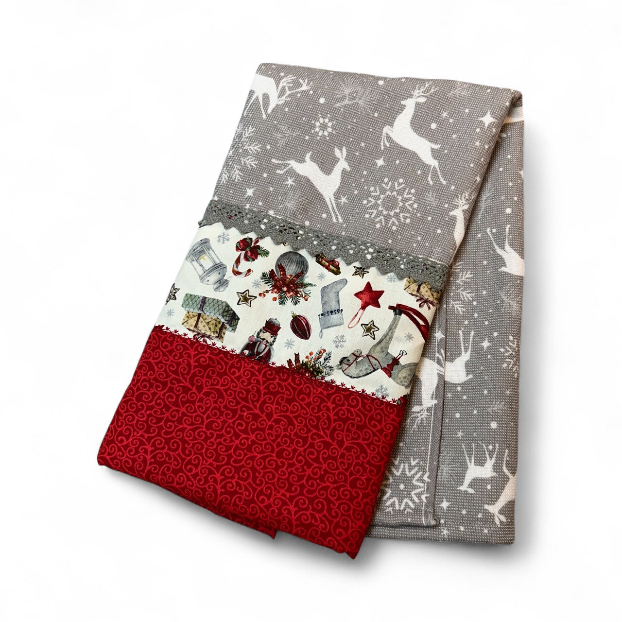 Reindeer and Nutcracker Towel