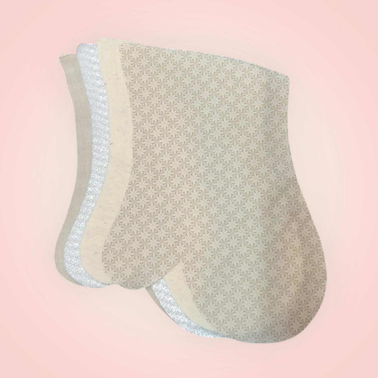 Taupe Burst Print Oven Mitt Sewing Kit- Makes 1 Mitt