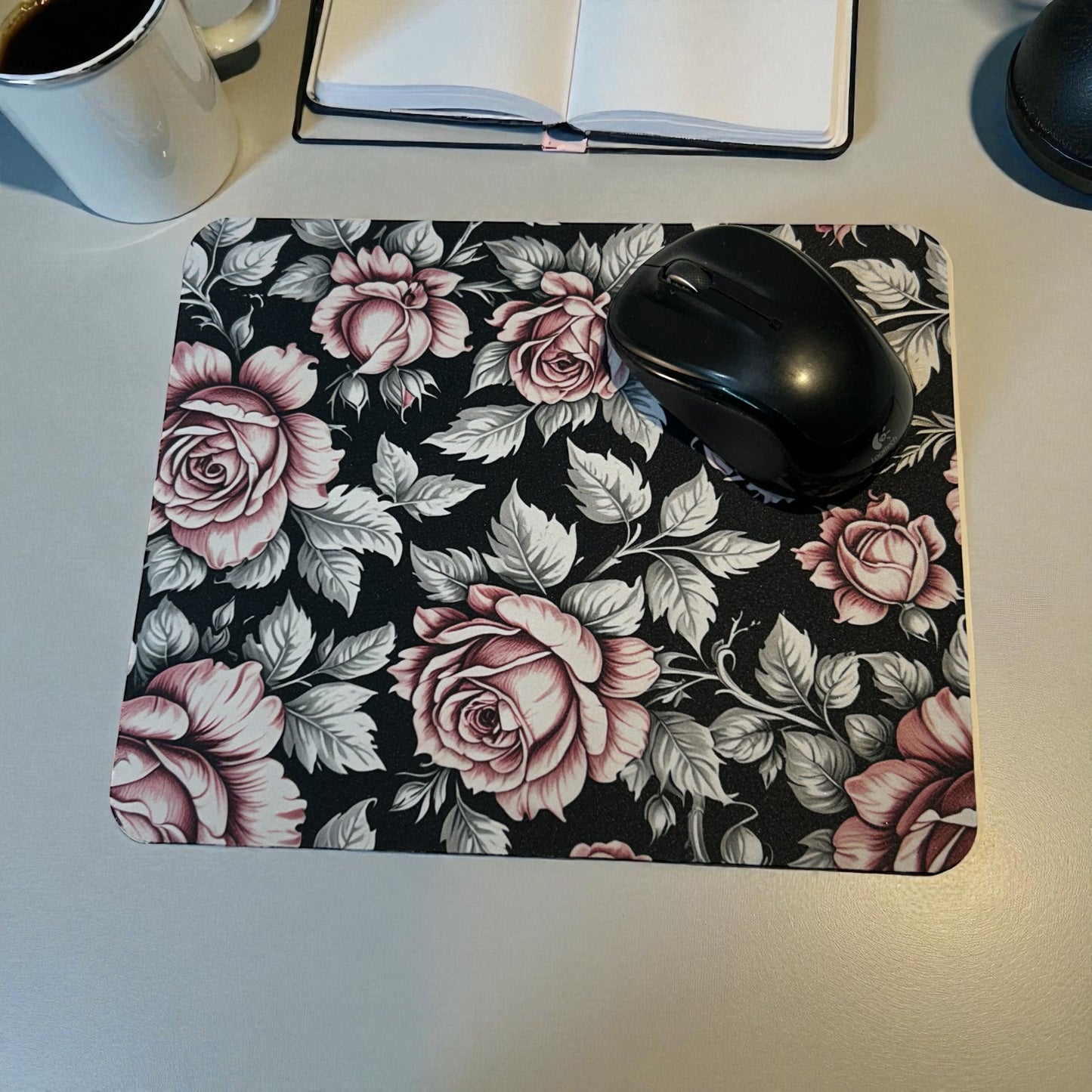 Pink Rose Mouse Pad