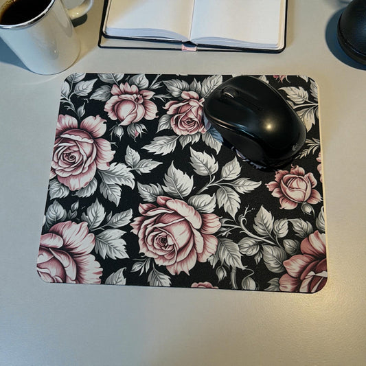 Pink Rose Mouse Pad