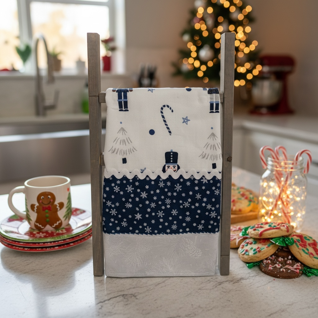 Toy Soldier Christmas Dish Towel