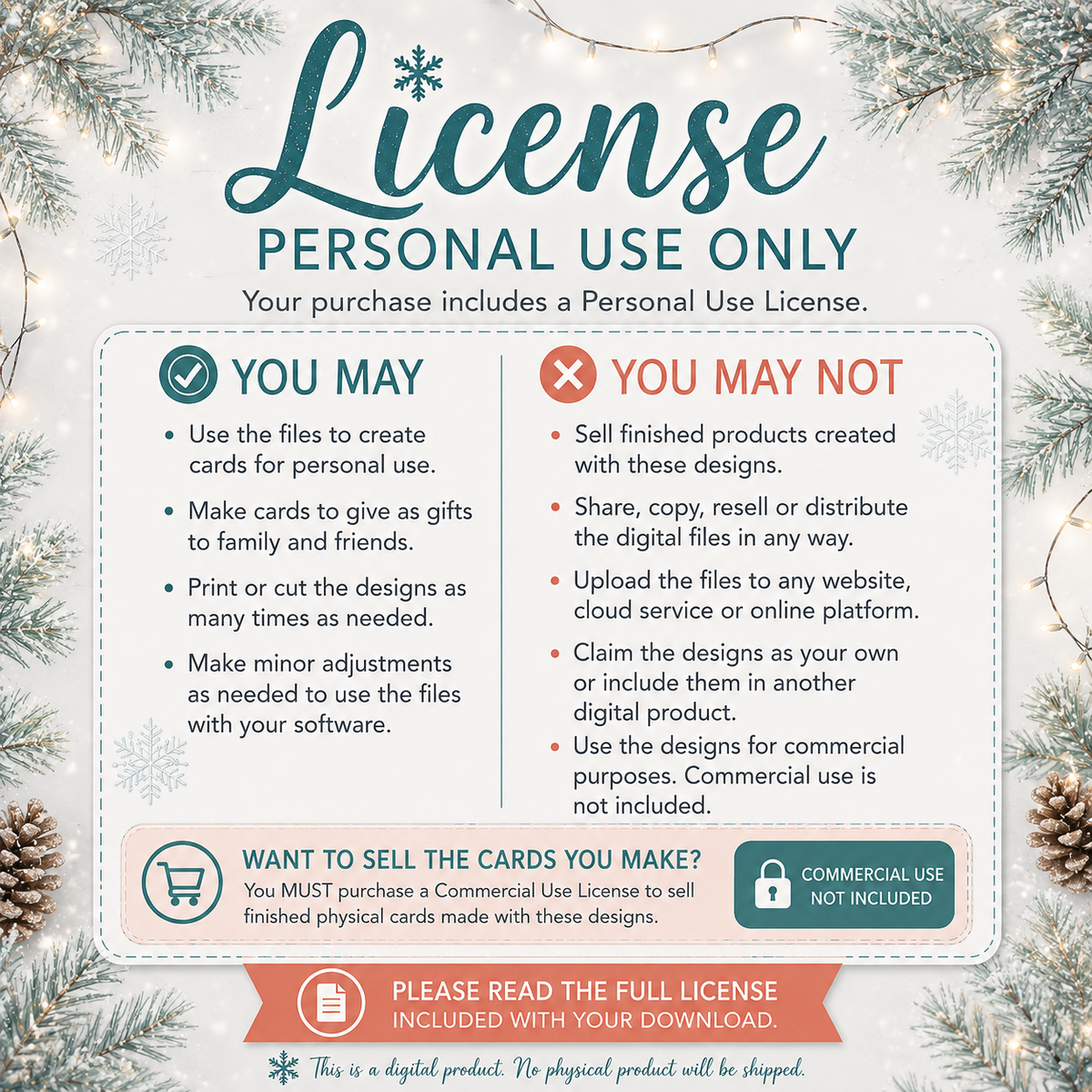 Snowflake Christmas Card SVG – 5×7 Layered Digital Cutting File for Cricut & Silhouette