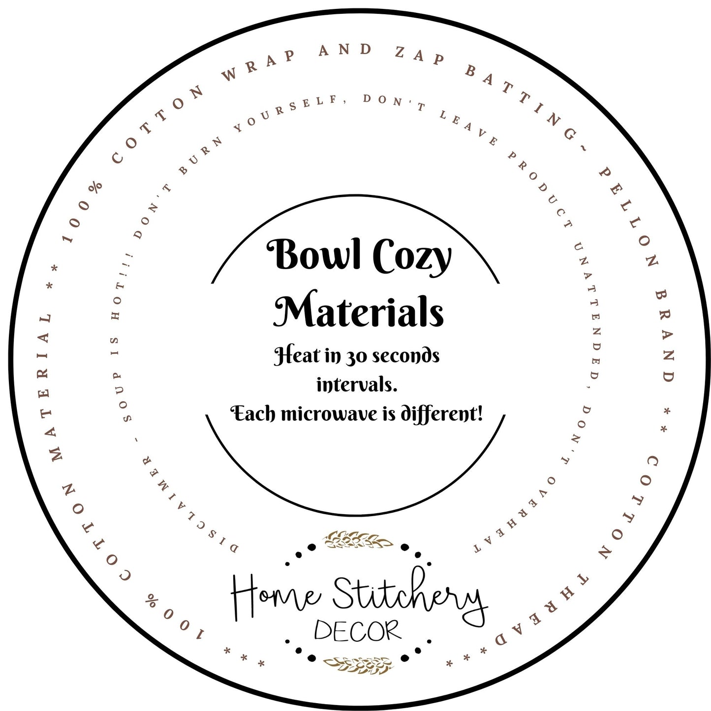 Birds and Flowers Soup Bowl Cozy | Reversible Microwave Soup Bowl Hugger