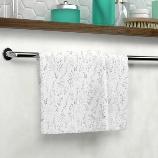 Floral Print Face Towel