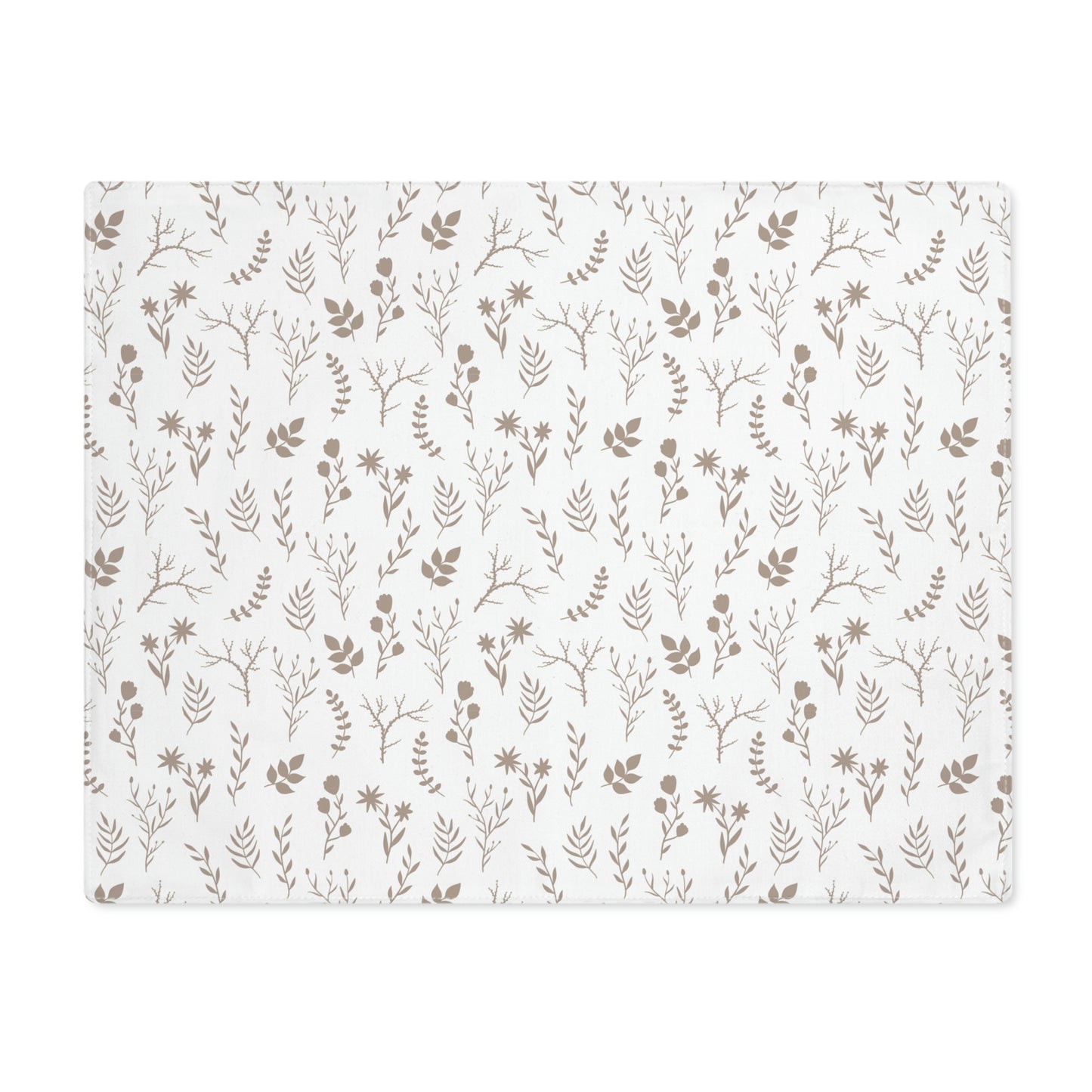 Taupe and White Placemat