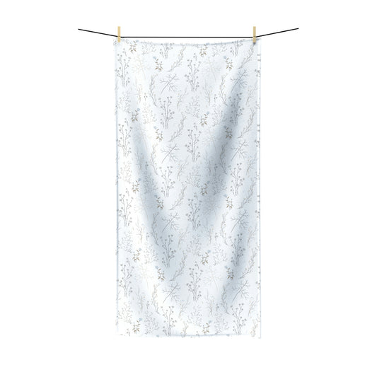 White Floral Bath Towel | 2 Sizes Available