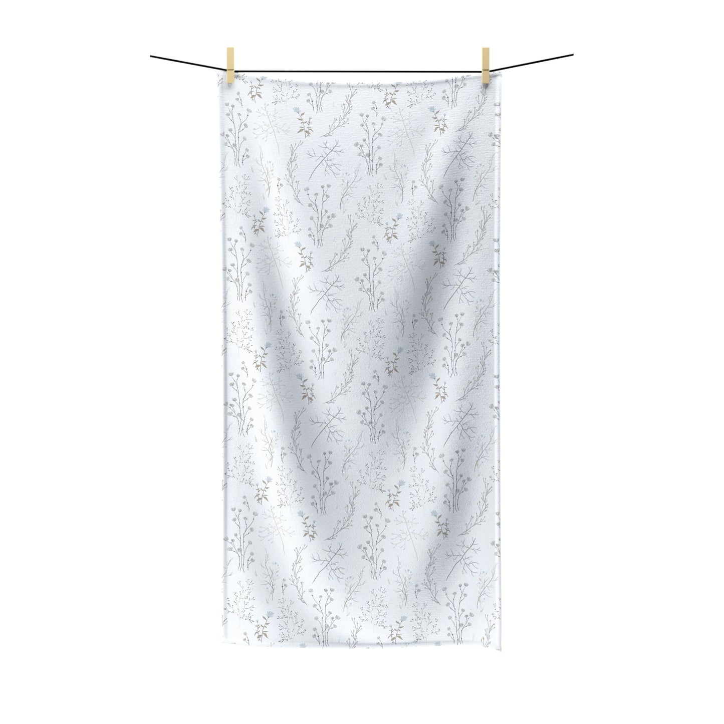 White Floral Bath Towel | 2 Sizes Available