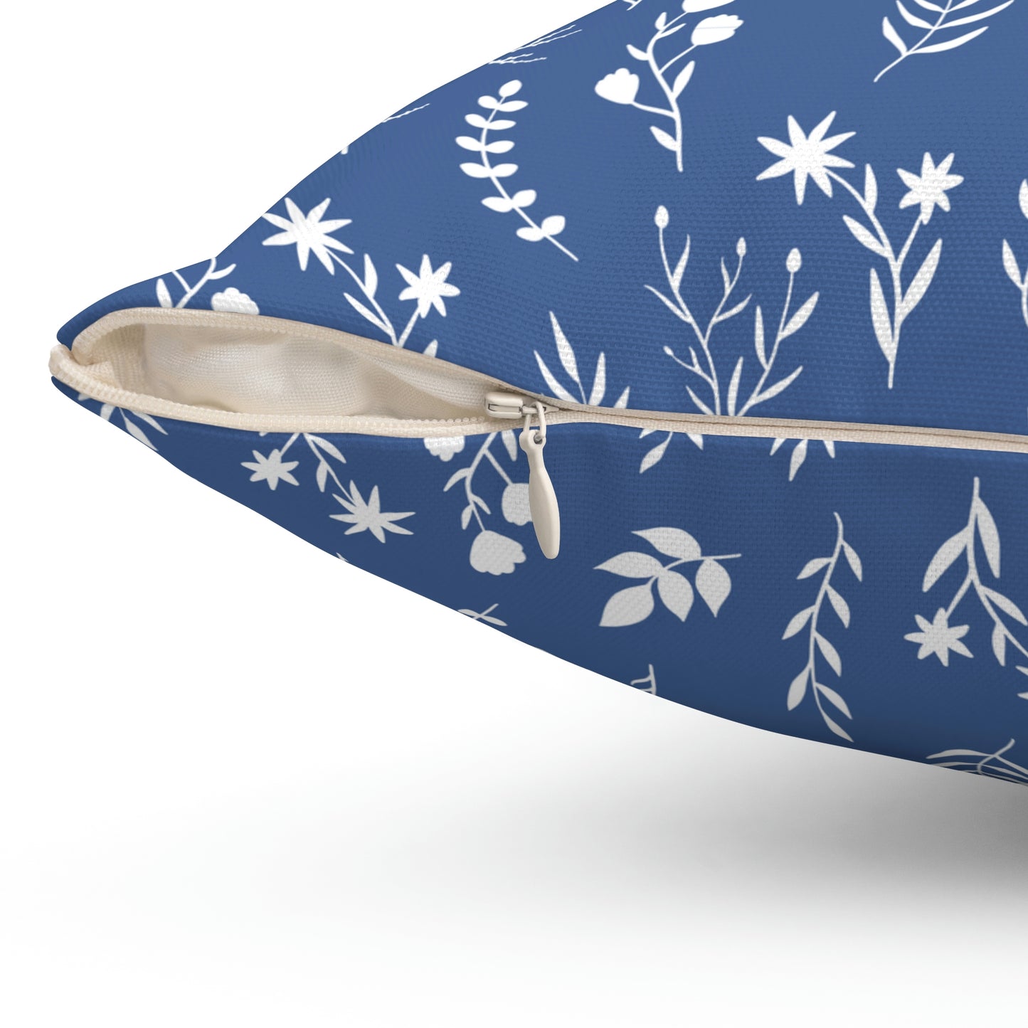 Indigo Blue and White Floral Pillow | 4 Sizes Available