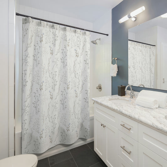Delicate Floral Shower Curtain