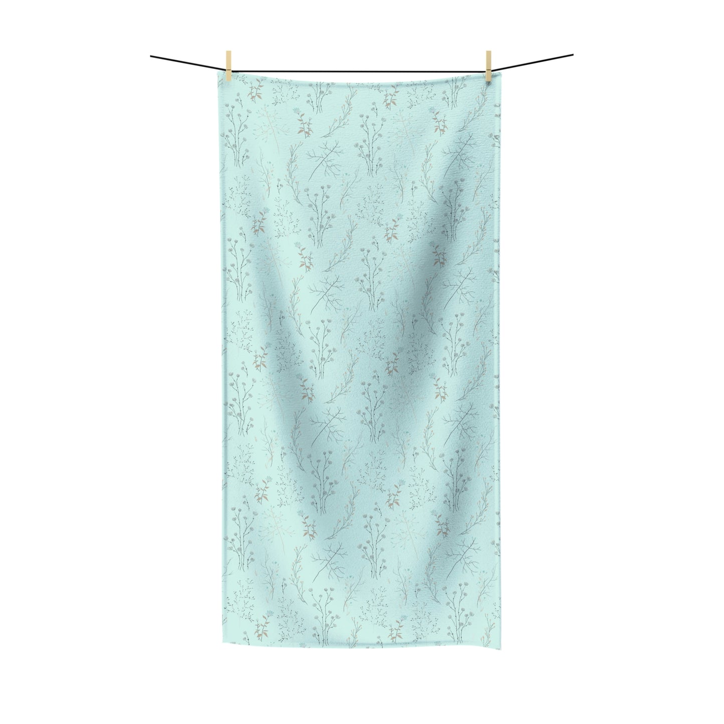 Teal Floral Bath Towel | 2 Sizes Available