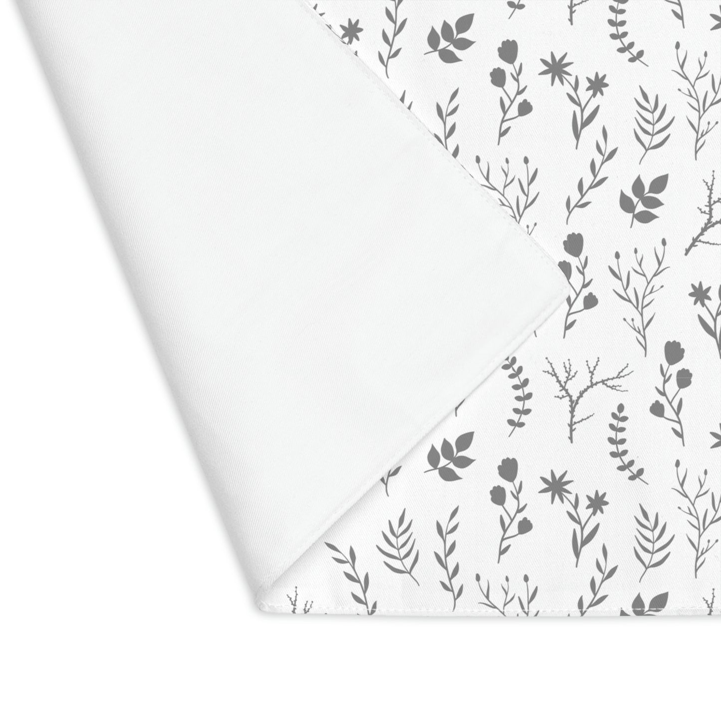 Grey Floral Kitchen Table Placemat