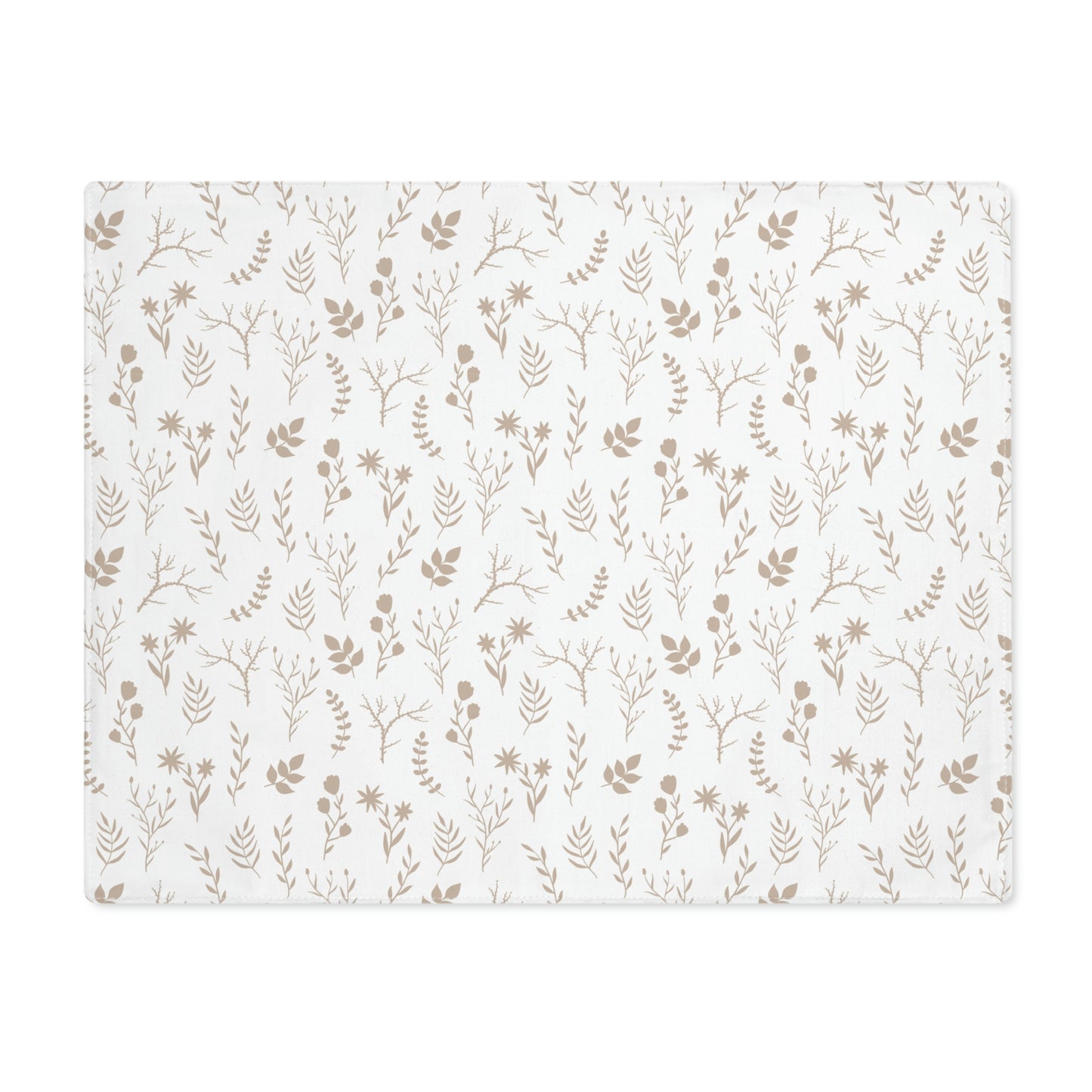 Taupe Floral Kitchen Table Placemat