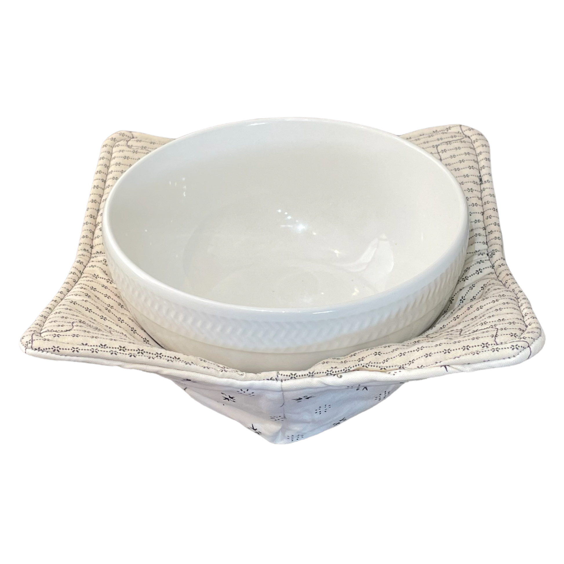 Soup bowl Cozy. Microwave Bowl Cozy. Reversible soup bowl Cozy. Shop the mix and match collection of handcrafted farmhouse style linens. Or follow along on the Home Stitchery Decor YouTube Channel Soup Bowl Cozy sewing tutorial. Made with 100% quilting cotton, Pellon Wrap and Zap batting and 100% cotton thread. 