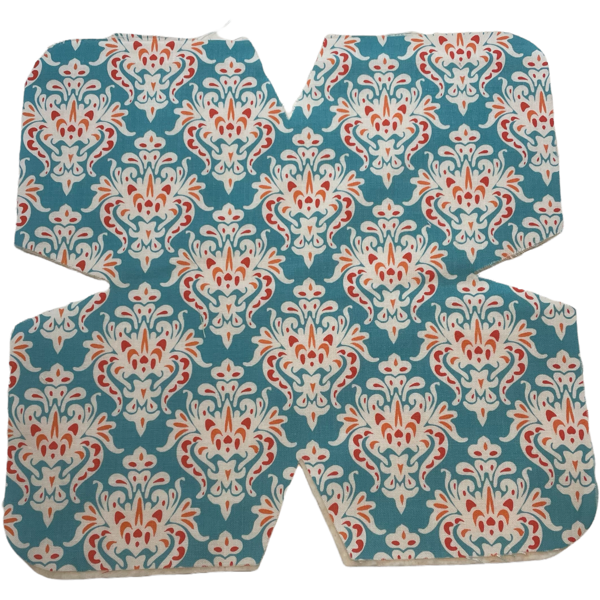 Sewing kit for beginners. Learn to sew a Microwave Soup Bowl Cozy. Featuring orange and teal fabric, cotton thread and Pellon Wrap and Zap batting. Purchase a sewing kit or the finished item from my website. Follow along with complete farmhouse fabulous tutorials on the Home Stitchery Decor YouTube Channel.