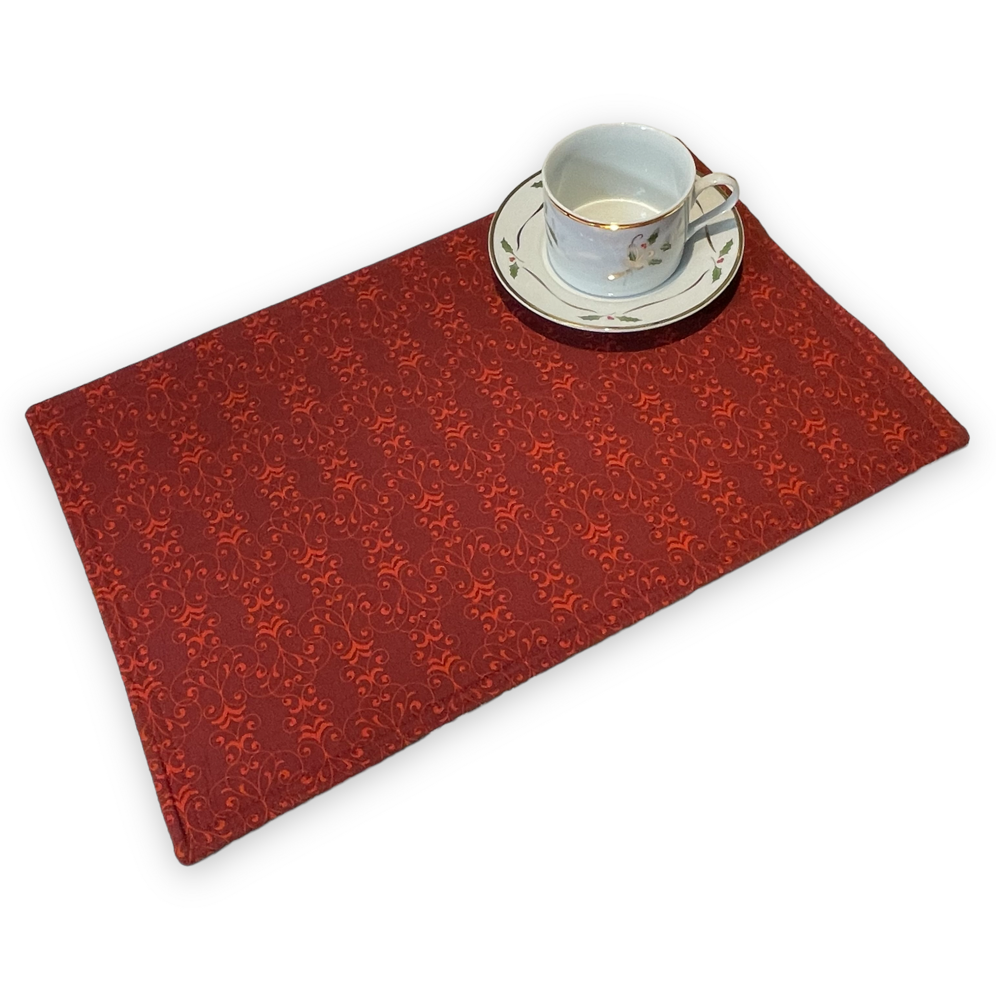 Two Christmas Reindeer Placemats, Christmas Kitchen Table Placemats, Christmas Dinner Table Decor - Home Stitchery Decor