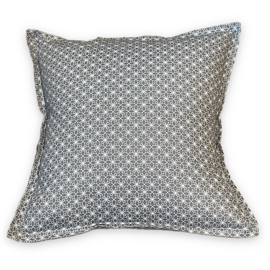Throw Pillow Cover, Grey Floral Throw Pillow Cover by Home Stitchery Decor - Home Stitchery Decor